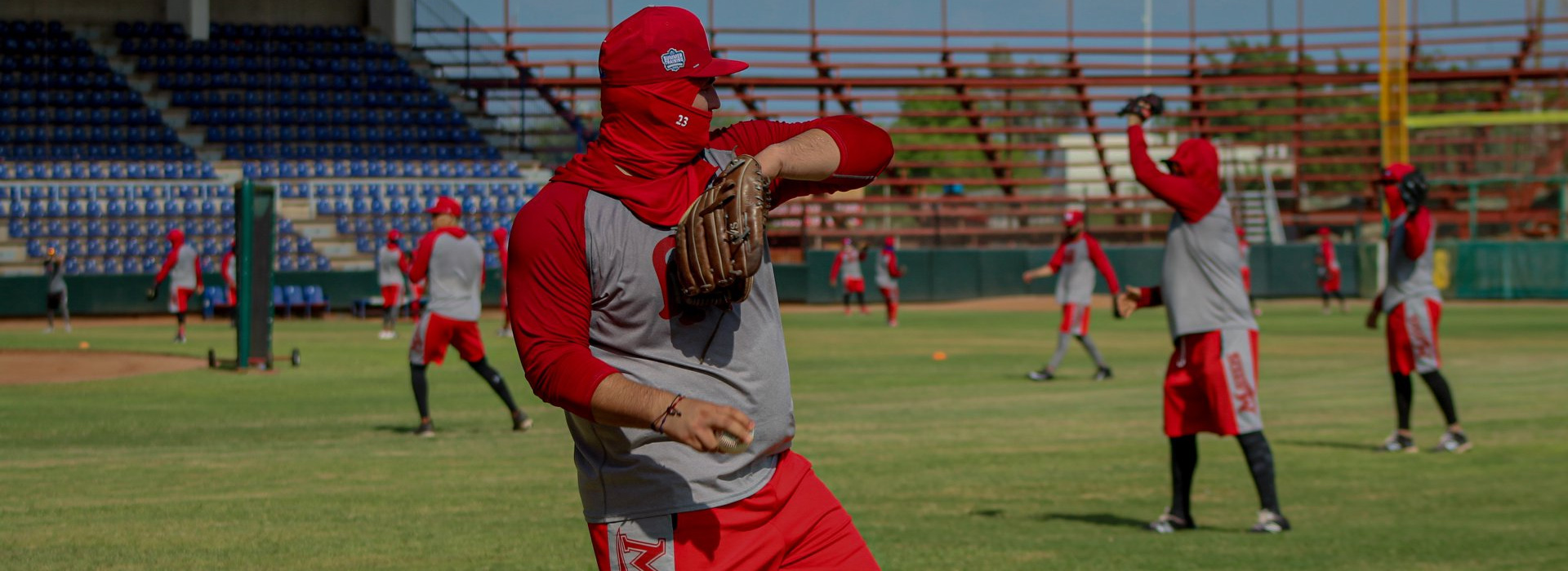 Mayos De Navojoa New Era LMB Mexican League Navy/Red Bill And Gray